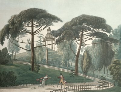 The Maze or Belvedere of the Jardin des Plantes in Paris, engraved by Nicolas Marie Joseph Chapuy by Antoine Pierre Mongin